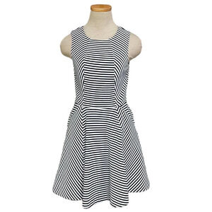 Club Monaco Dress A-Line Sleeveless Striped Blue Size 2